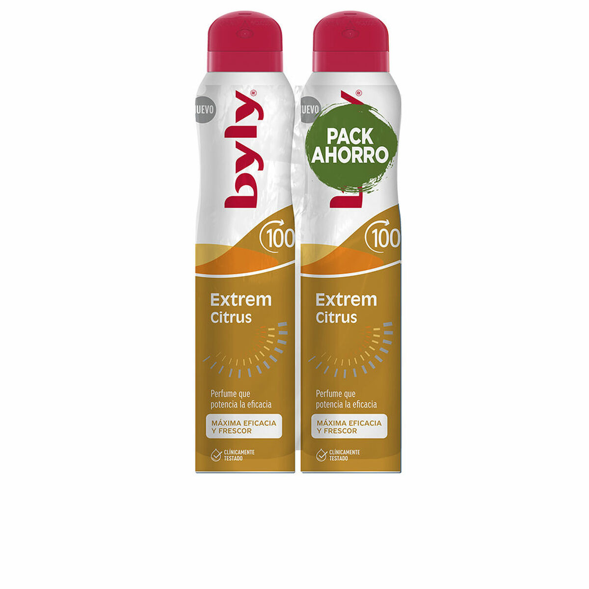 Desodorizante em Spray Byly BYLY EXTREM CITRUS 2 Peças