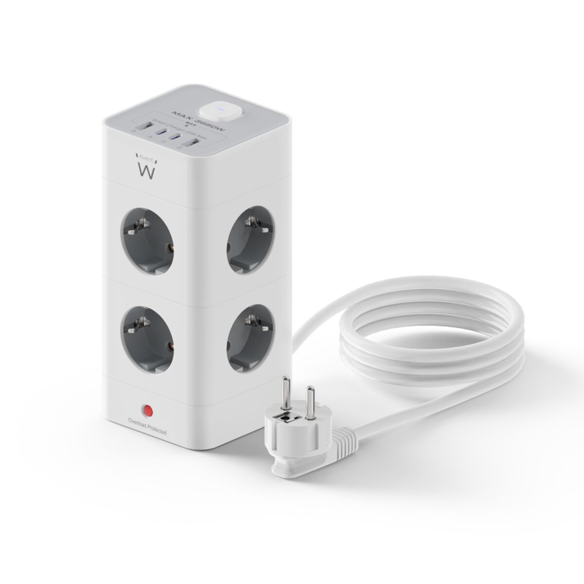Entrelinha Ewent EW3864 Branco Cinzento 3680 W (2 m)