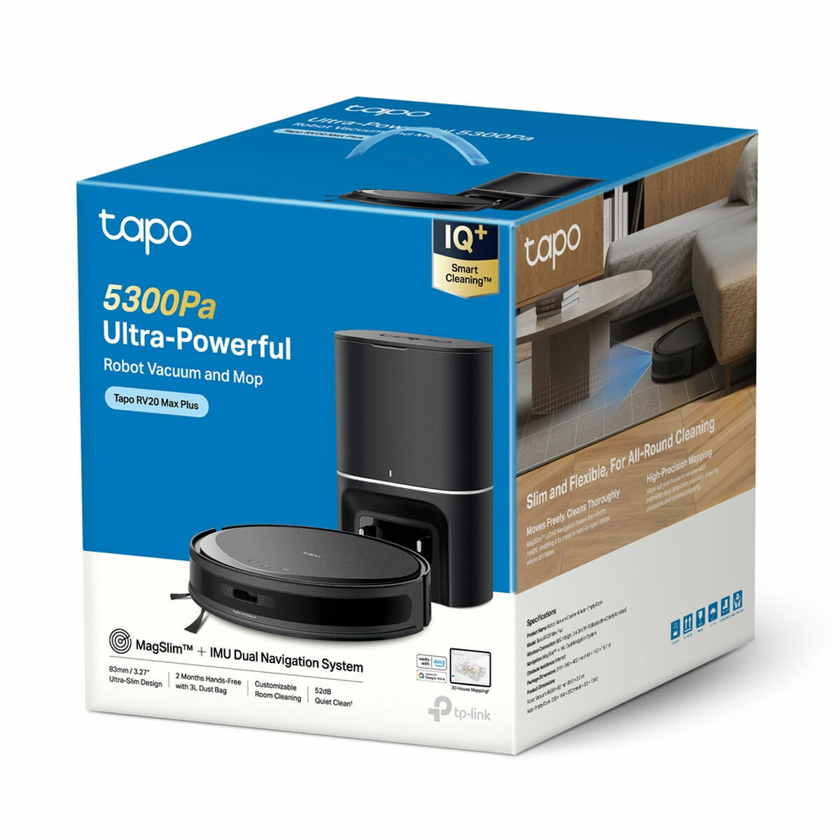 Aspirador Escova TP-Link TAPO RV20 MAX PLUS 45 W