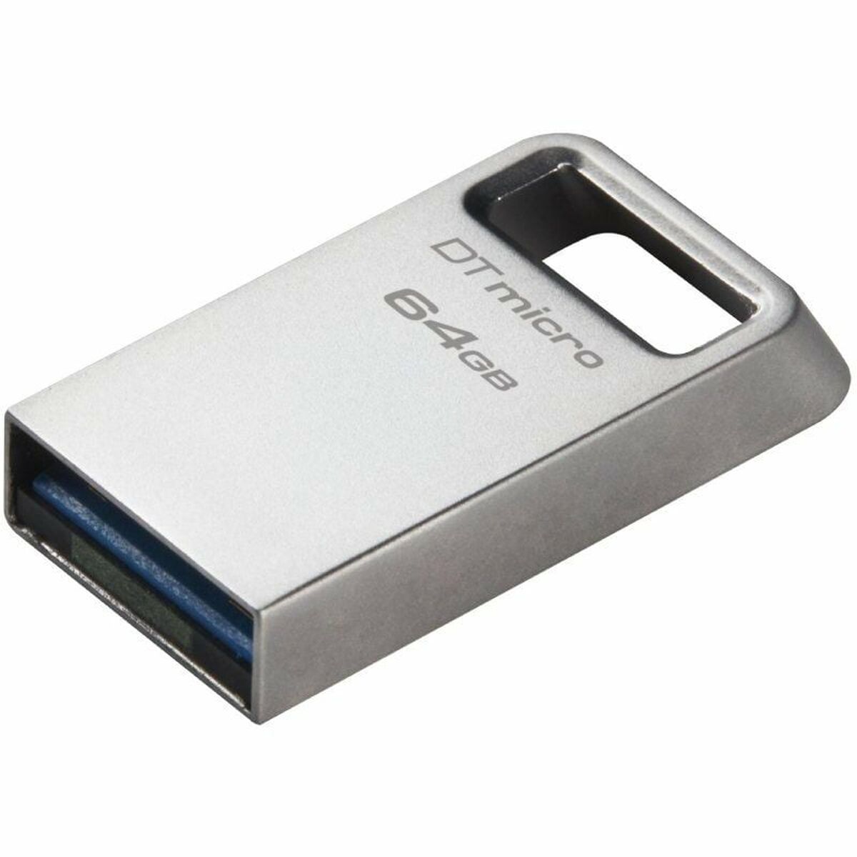 Memória USB Kingston DataTraveler Micro 64 GB Preto Prateado