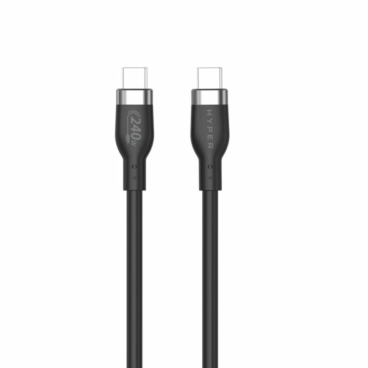 Cabo USB-C Hyper HJ4002BKGL Preto 2 m