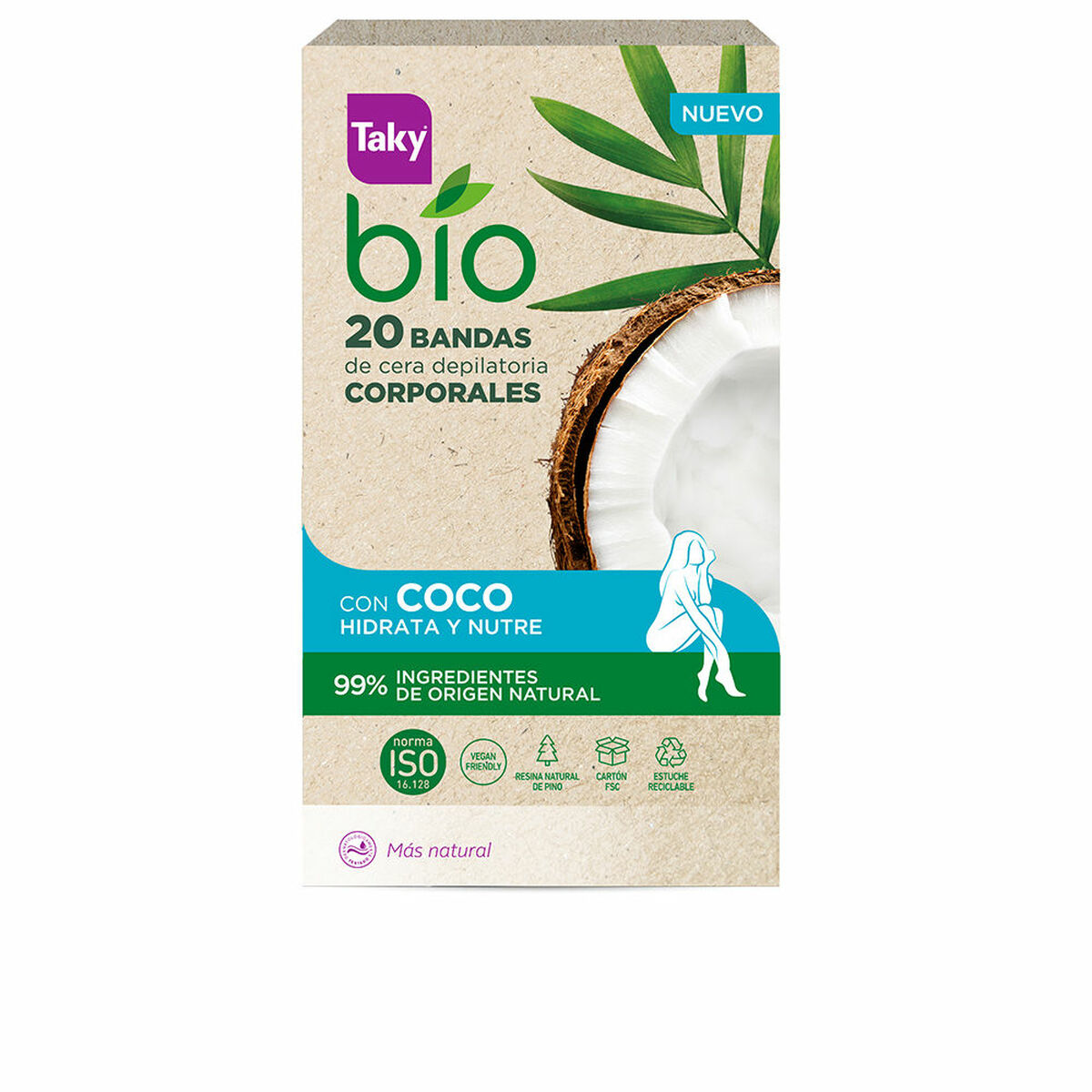 Bandas Depilatórias Corporais Taky BIO COCO
