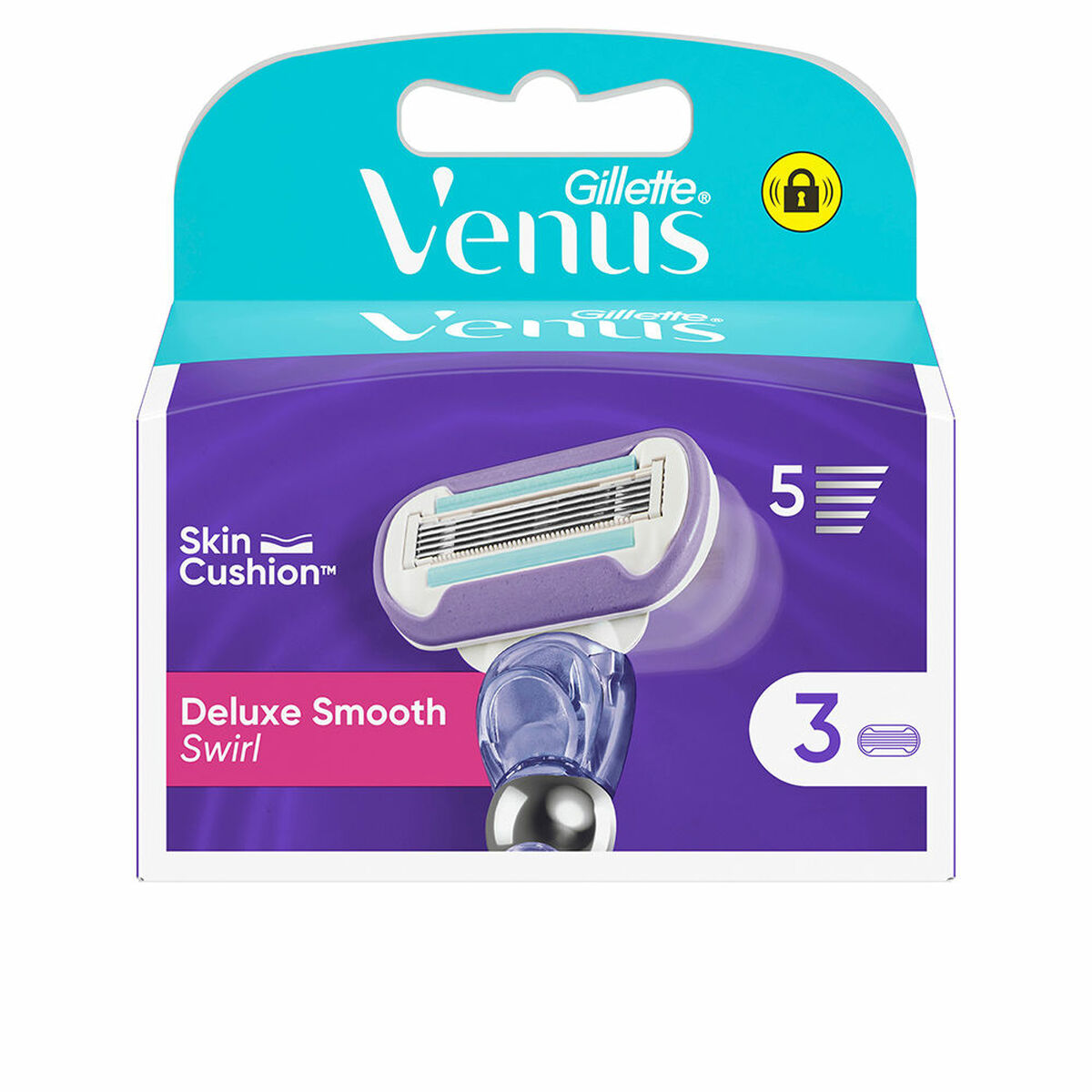 Recargas para Lâmina de Barbear Gillette VENUS (3 Unidades)