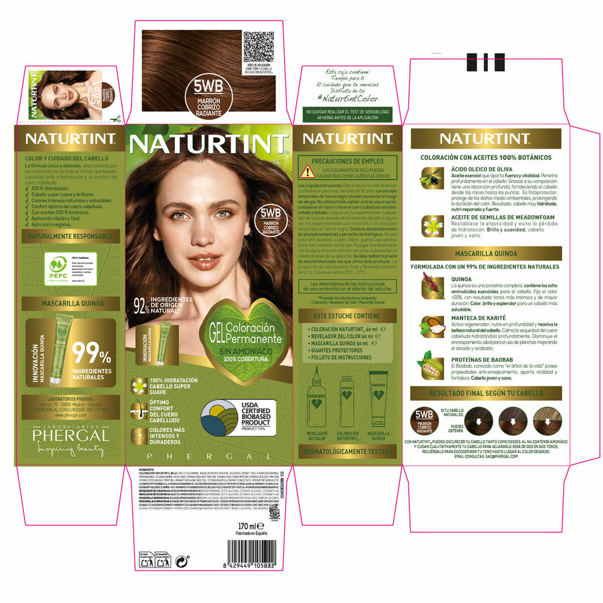 Tinta Permanente Naturtint NATURTINT COLORACIÓN 170 ml