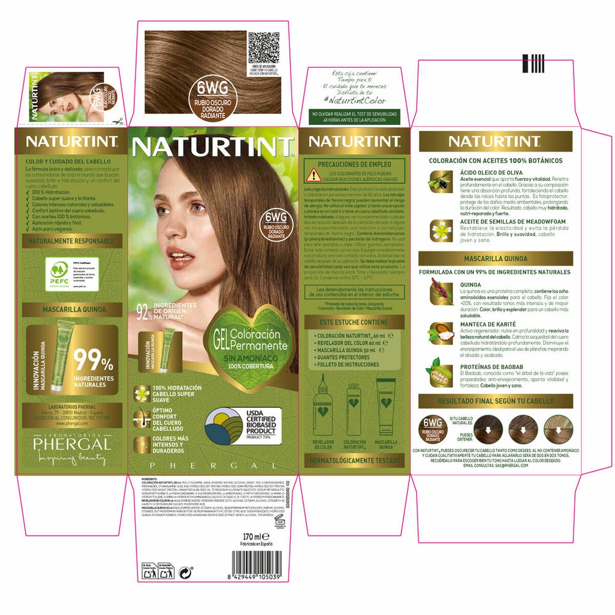 Tinta Permanente Naturtint NATURTINT COLORACIÓN 170 ml