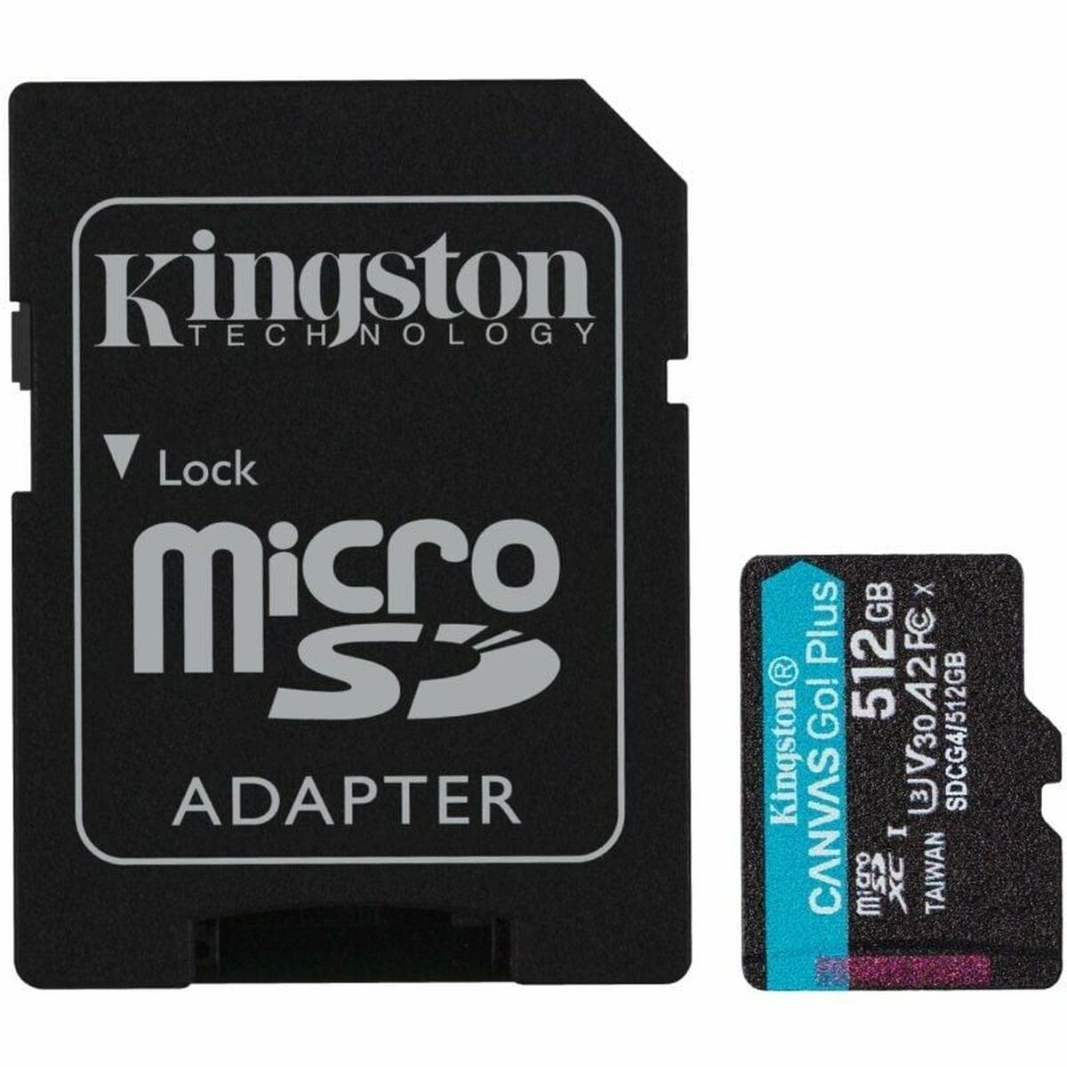 Cartão de Memória Micro SD com Adaptador Kingston CANVAS Go! Plus 512GB microSD XC 512