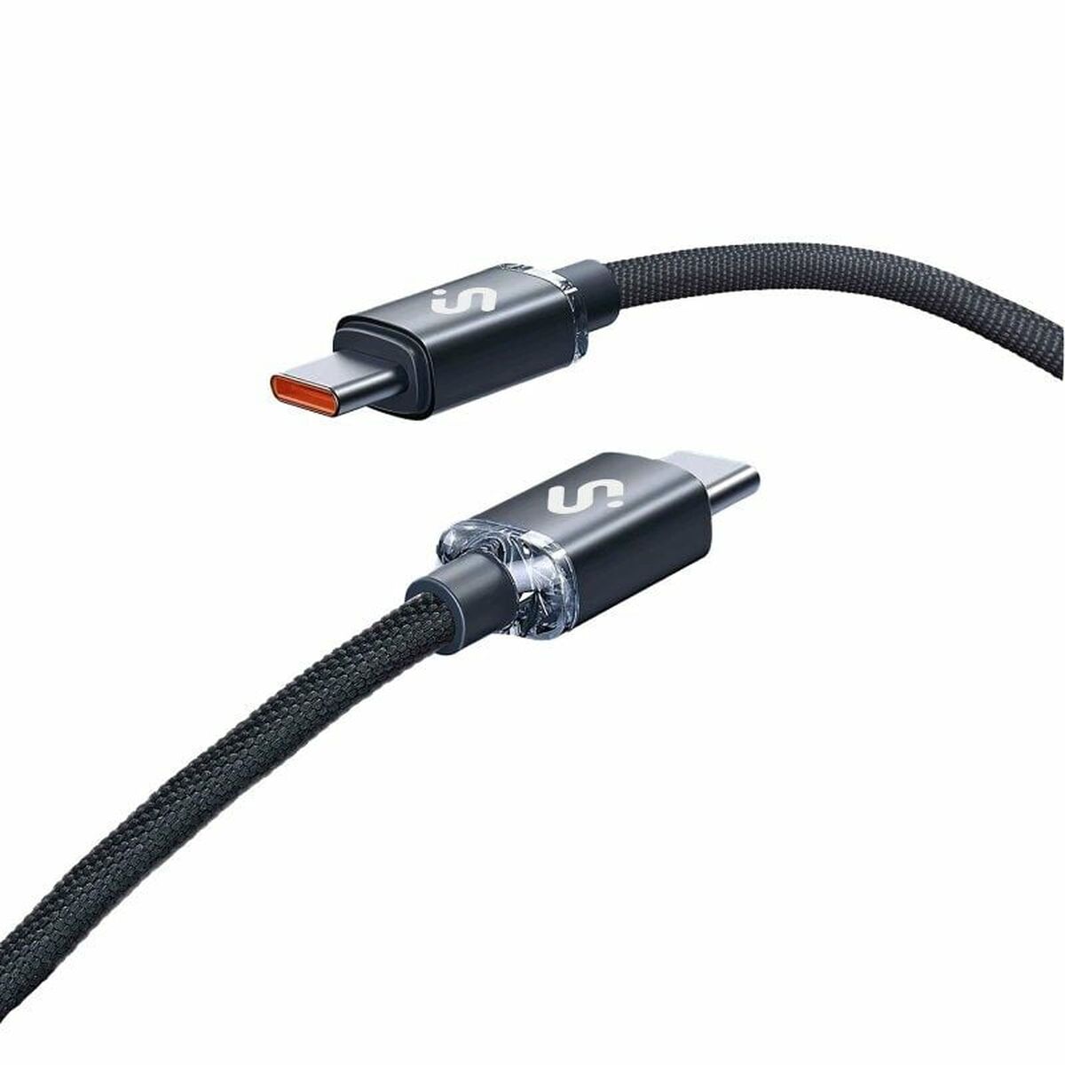 Cabo USB-C para USB-C Subblim SUBCAB-C06002 2 m Preto