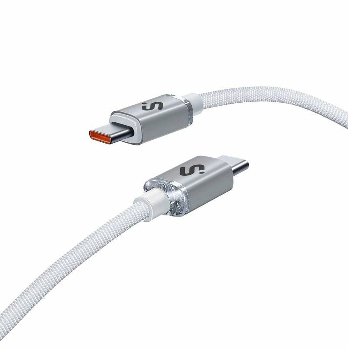 Cabo USB-C para USB-C Subblim SUBCAB-C06010 1 m Branco