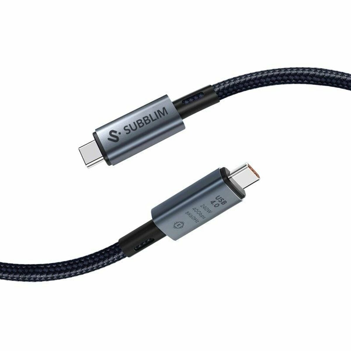 Cabo USB-C para USB-C Subblim SUBCAB-C24010 1,5 m Preto