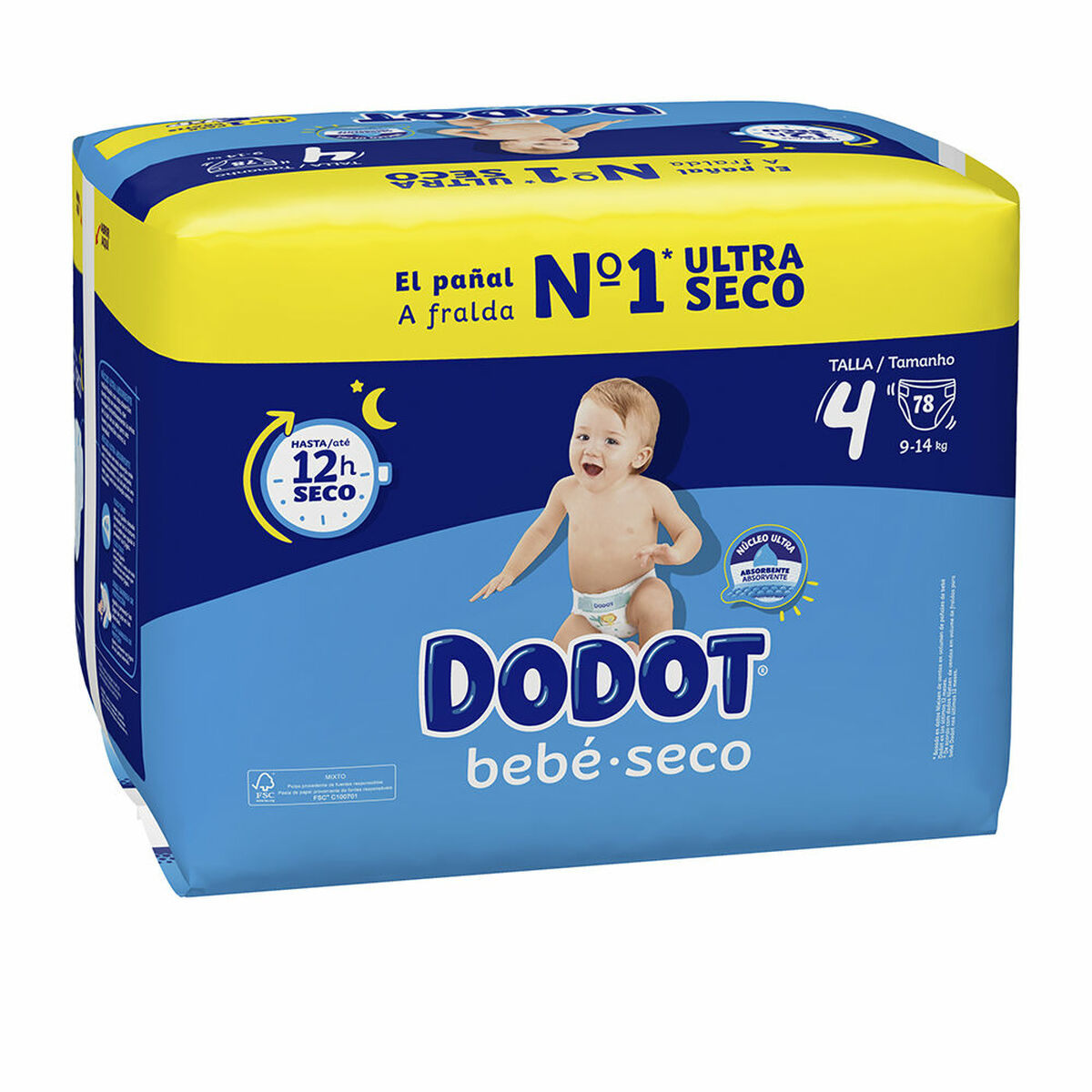 Fraldas Dodot Etapas 4 78 Unidades