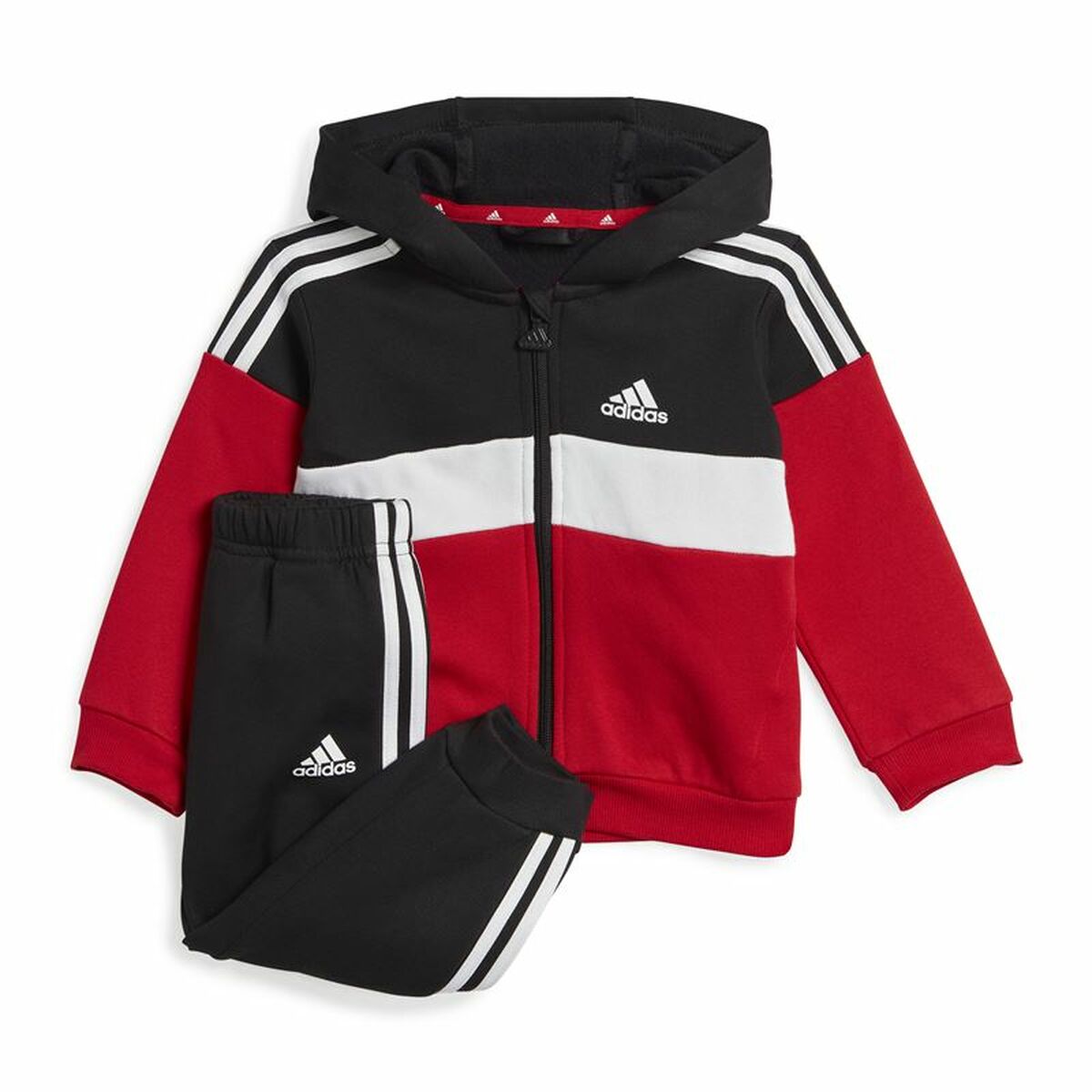 Fato de Treino Infantil Adidas I 3S Tib Fl Ts Vermelho
