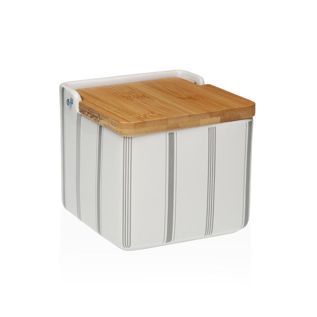 Saleiro com Tampa Versa G-LINES Cerâmica 12,2 x 11,5 x 12,2 cm