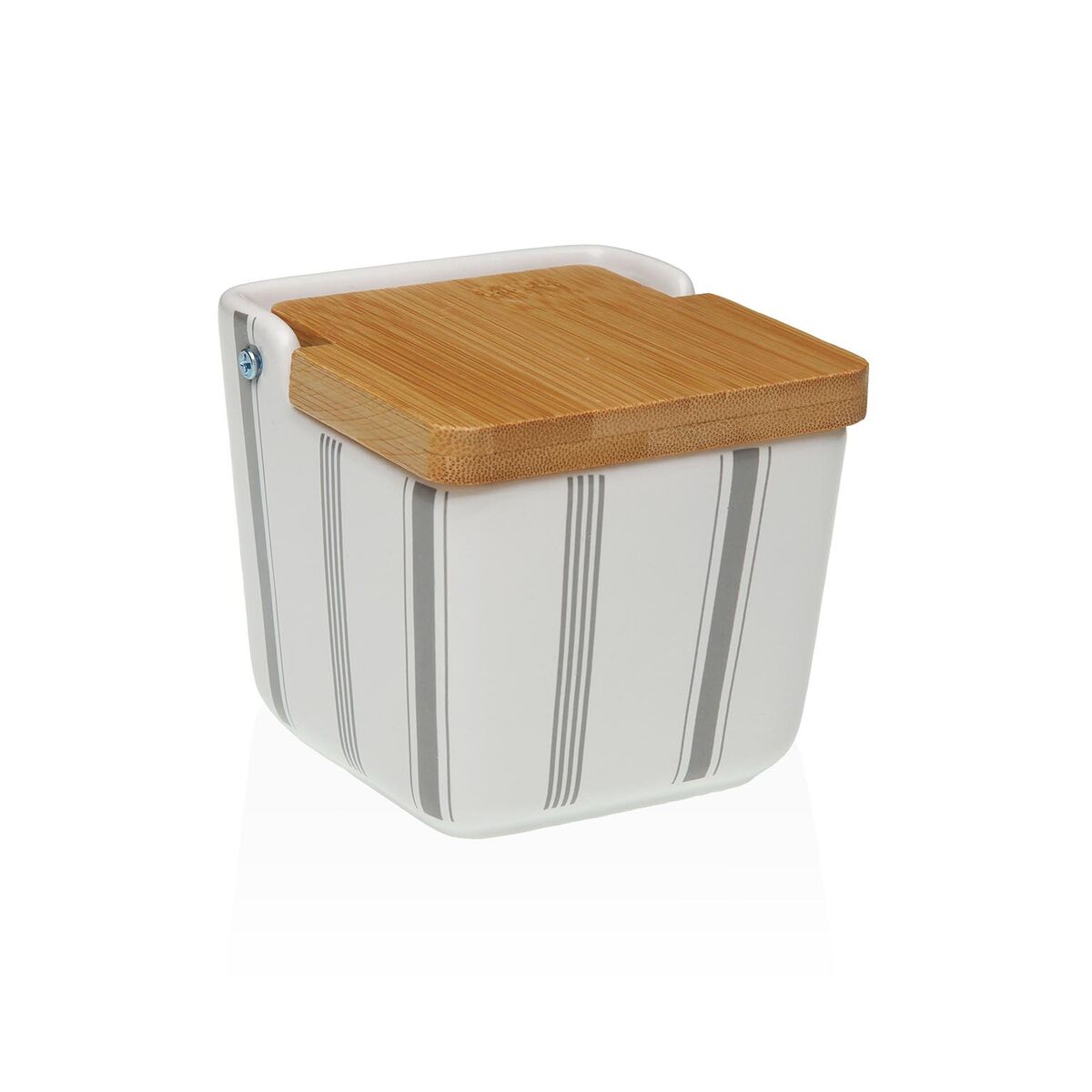 Saleiro com Tampa Versa G-LINES Cerâmica 8,8 x 8,5 x 8,8 cm