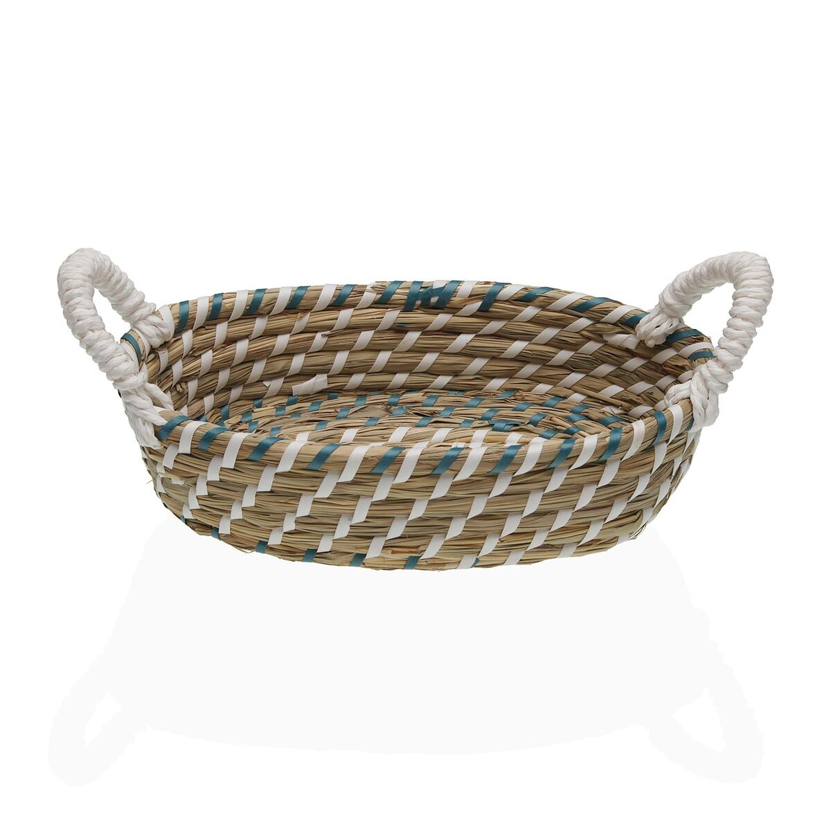 Cesta Multiusos Versa Têxtil Jacinto-de-água 26 X 6 X 17 CM