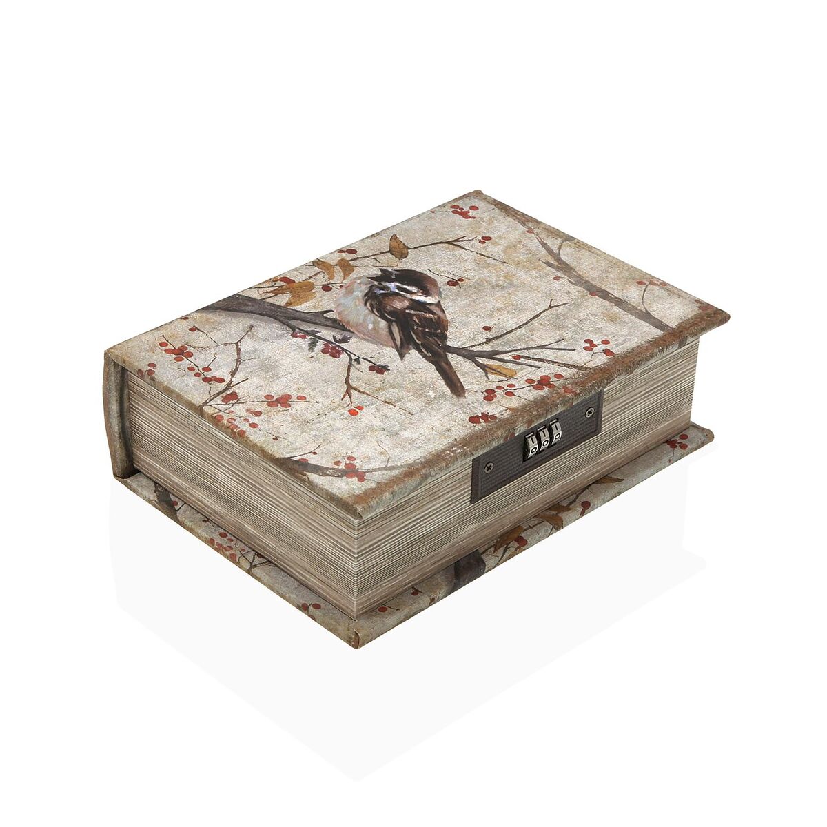 Guarda-Joias Versa Tela Madeira MDF 7 x 22 x 16 cm Ave