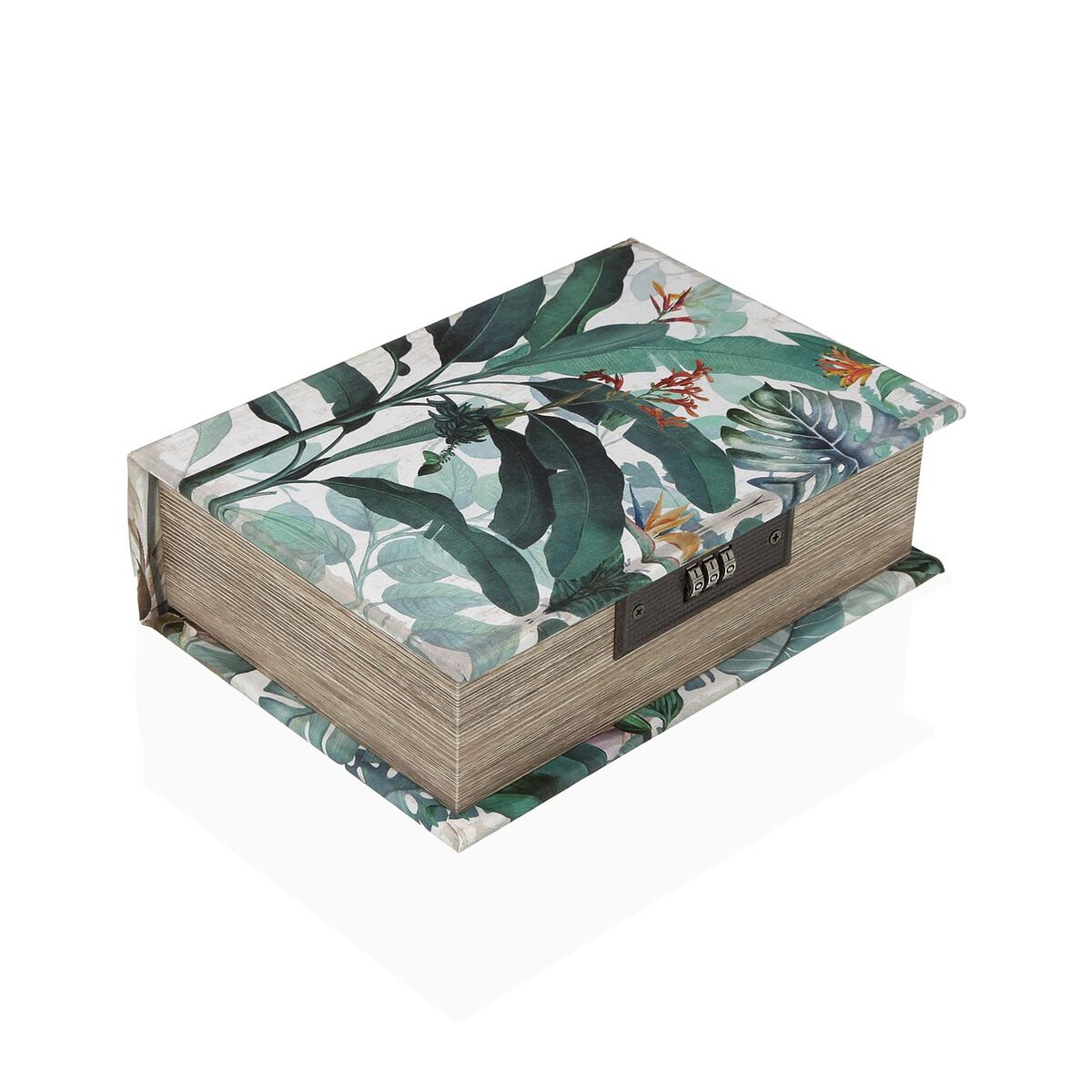 Guarda-Joias Versa Tela Madeira MDF 7 x 22 x 16 cm Tropical