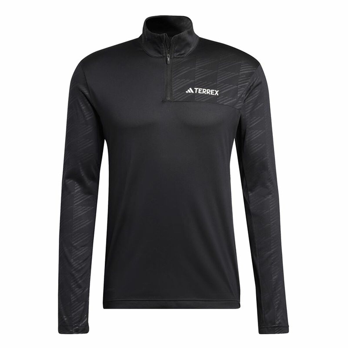 Camisola de Manga Comprida Homem Adidas Terrex Multi Half-Zip Preto