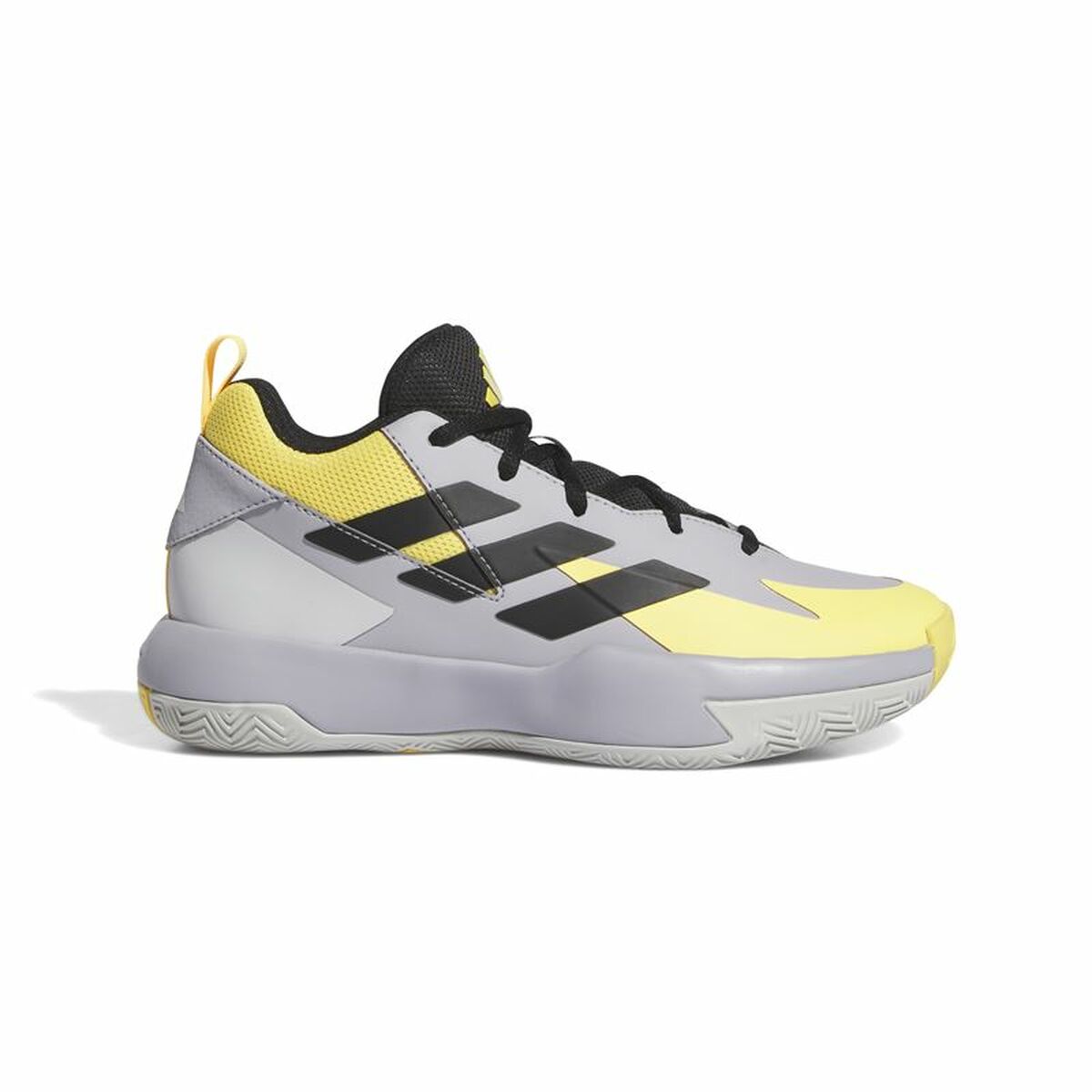 Sapatilhas de Basquetebol Infantis Adidas Cross Em Up Select Mid Amarelo Cinzento