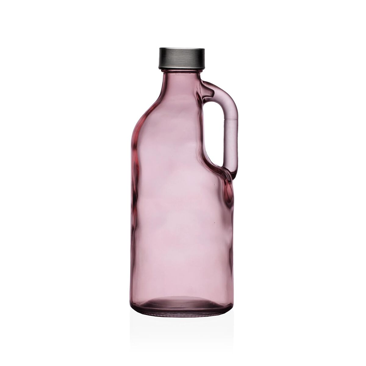 Garrafa de água Versa Cor de Rosa Vidro Alumínio