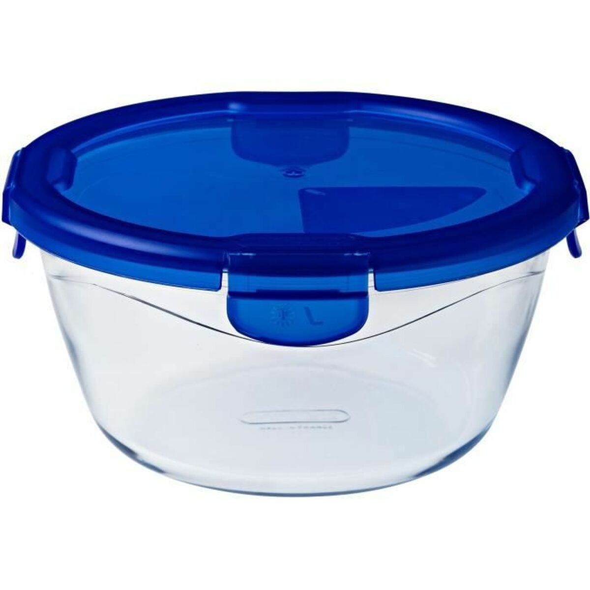 Recipiente para Conservar Alimentos Pyrex Azul Transparente Redonda 1,6 L (6 Peças)