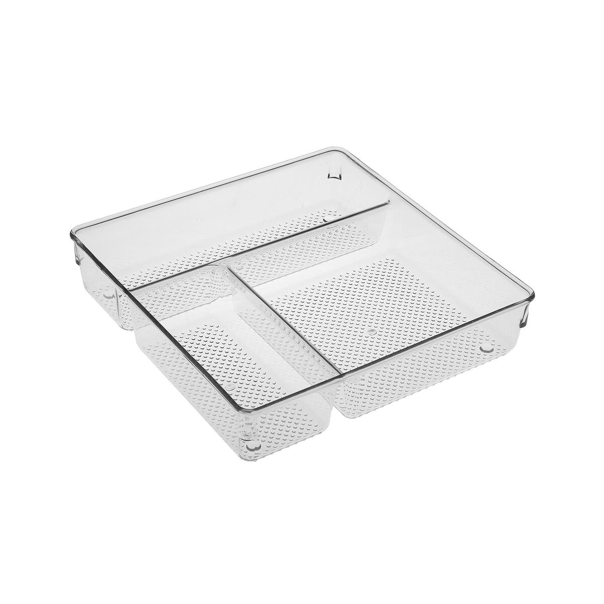 Organizador de Talheres Versa Transparente Plástico 23,2 X 5,6 X 23,2 CM