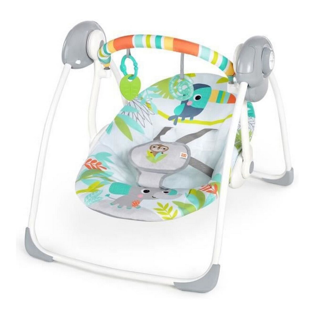 Cadeira de baloiço Ingenuity Compact portable swing Multicolor animais