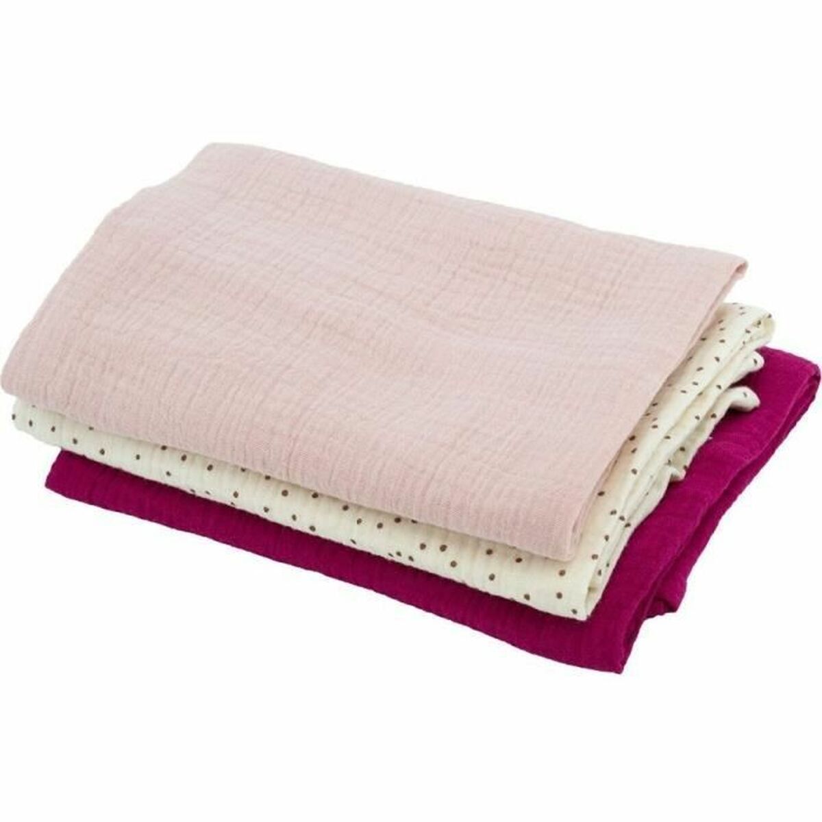 Musselina Domiva Rose Resistente 3 Peças (3 Unidades)