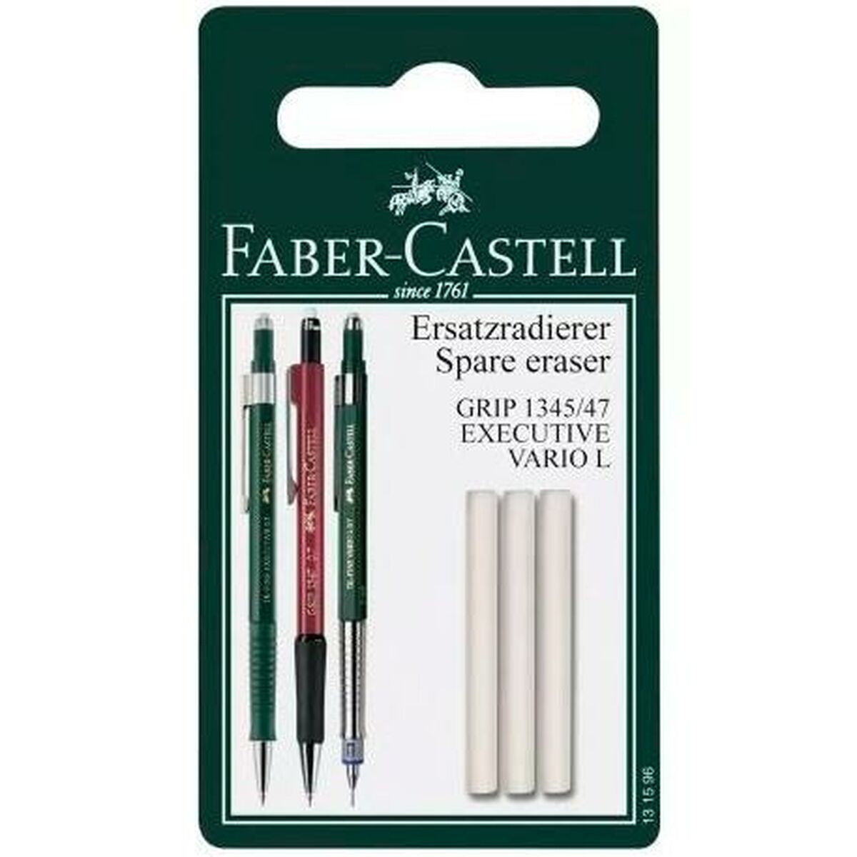 Conjunto de Borrachas Faber-Castell Branco 3 Peças (5 Unidades) (3 Unidades)