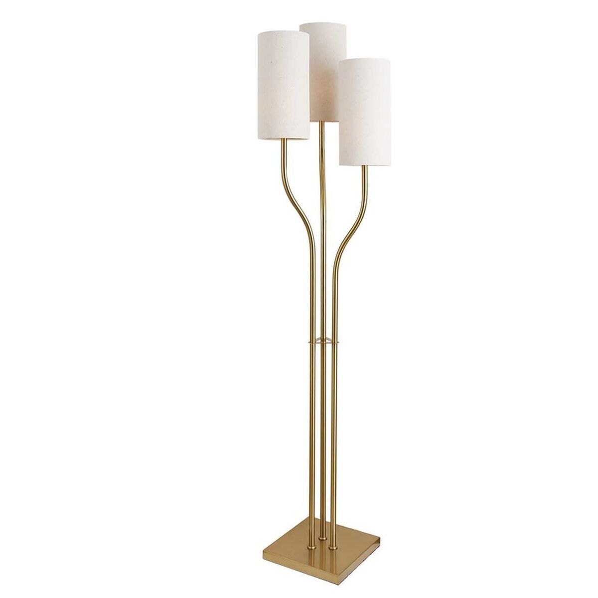 Luminária de chão Home ESPRIT Bege Dourado