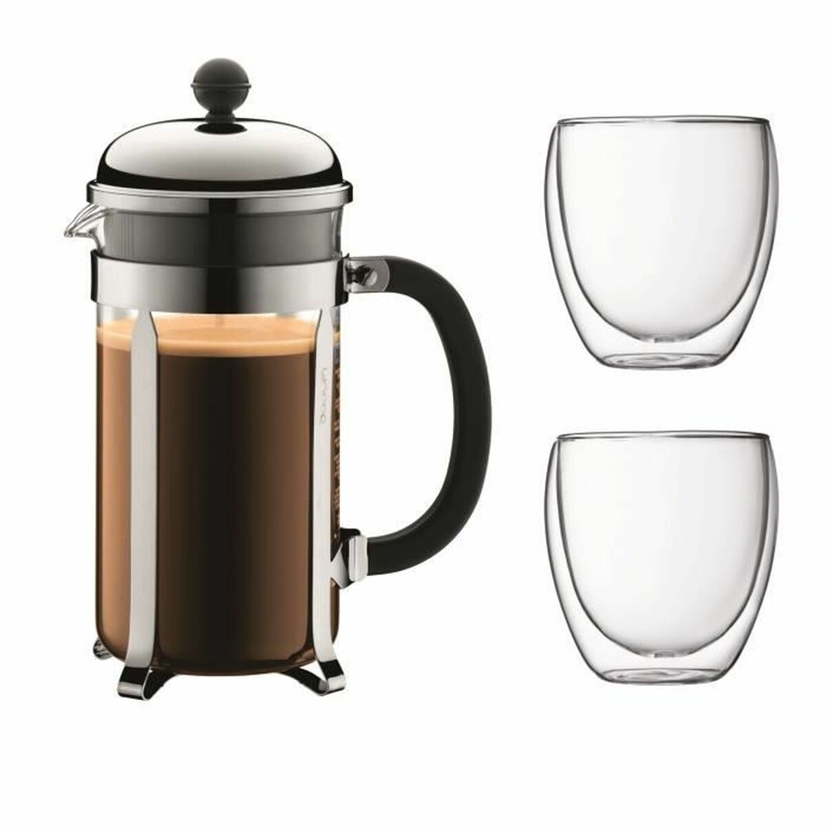 Cafeteira de Êmbolo Bodum Cinzento 1 L 0,35 L (8 Unidades)