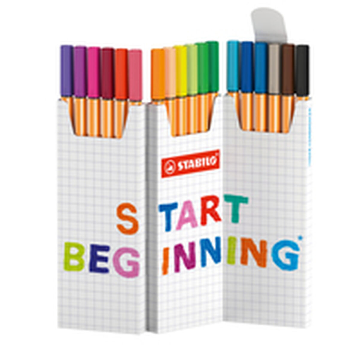 Rotuladores Stabilo Multicolor 18 Peças