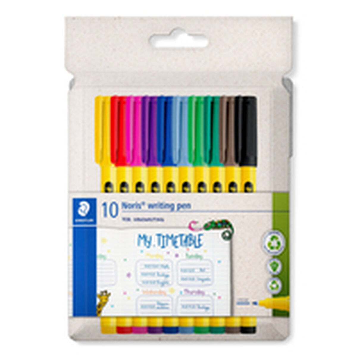 Rotuladores Staedtler Amarelo Multicolor (10 Unidades)