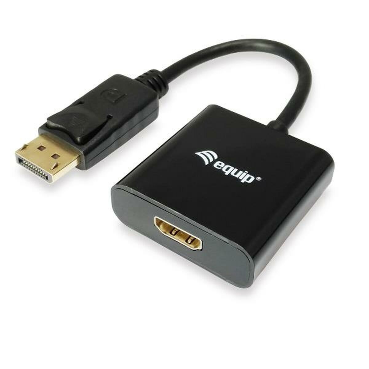 Adaptador DisplayPort para HDMI Equip 133438 Preto 20 cm