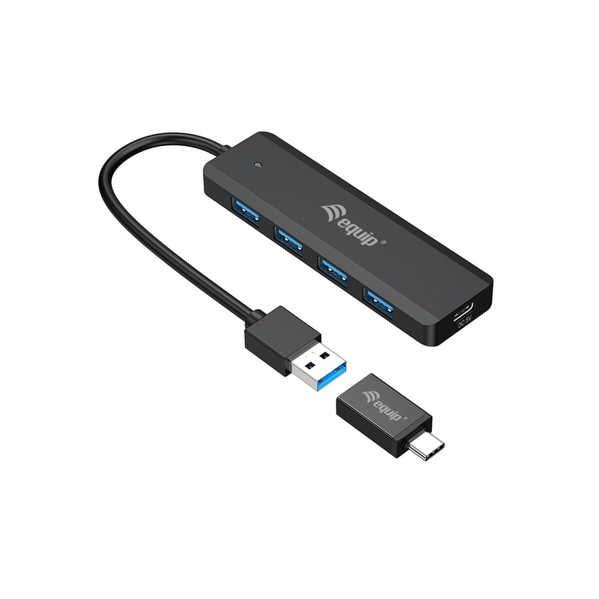 Hub USB Equip 12895907101 Preto 15 cm