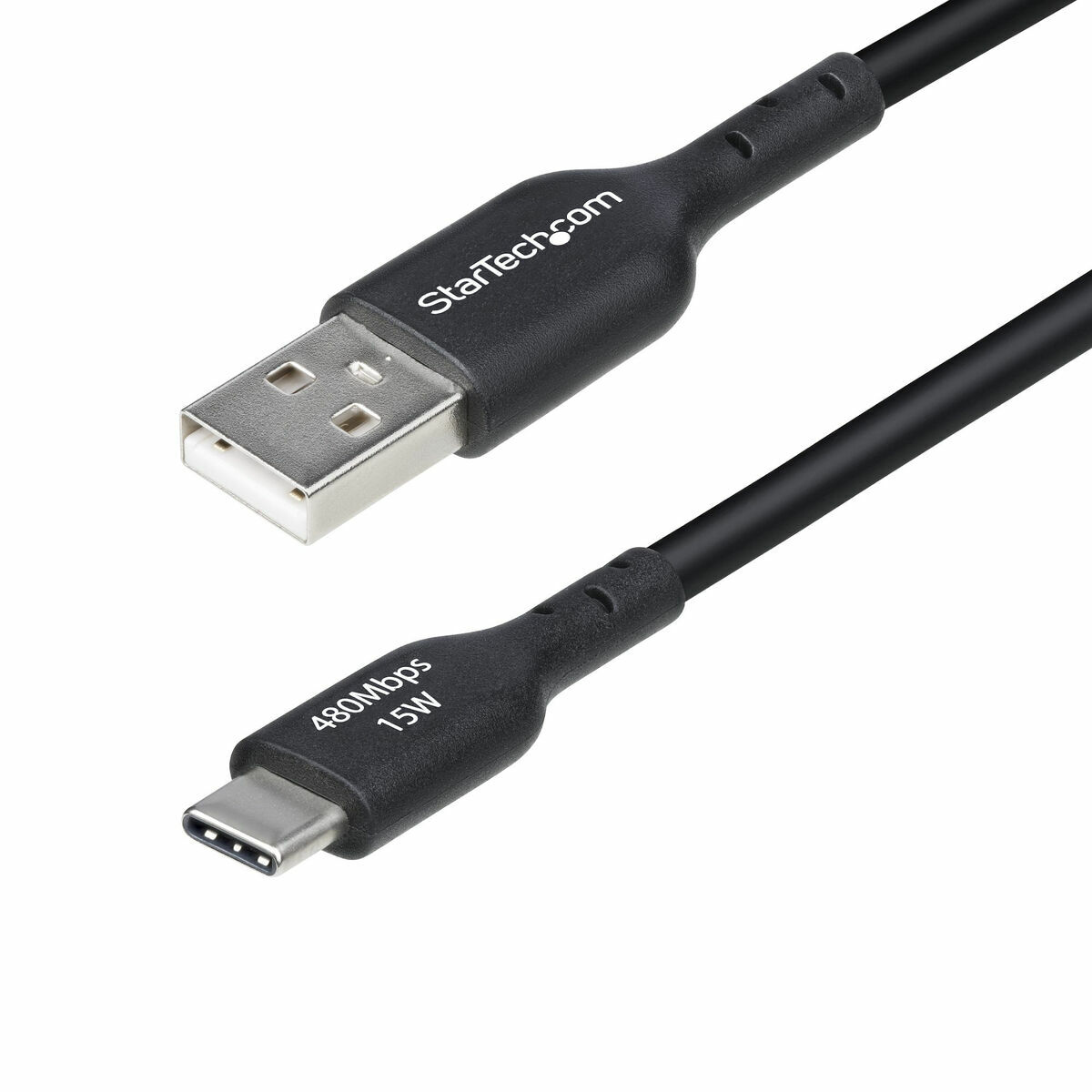 Cabo USB A para USB-C Startech USB2AC3MNC Preto 3 m
