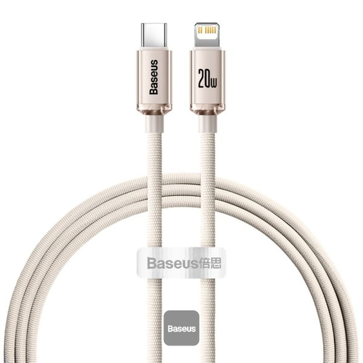 Cabo USB para Lightning Baseus CAJY001304 Cor de Rosa 1,2 m