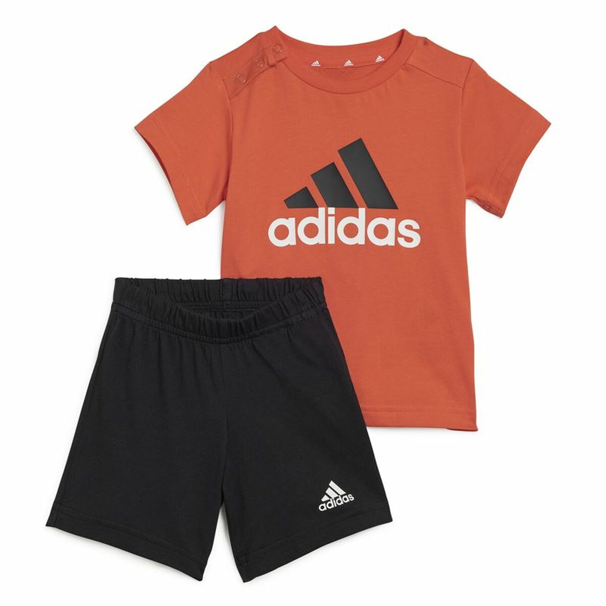 Conjunto de Desporto para Bebé Adidas I Bl Co Set Preto Vermelho