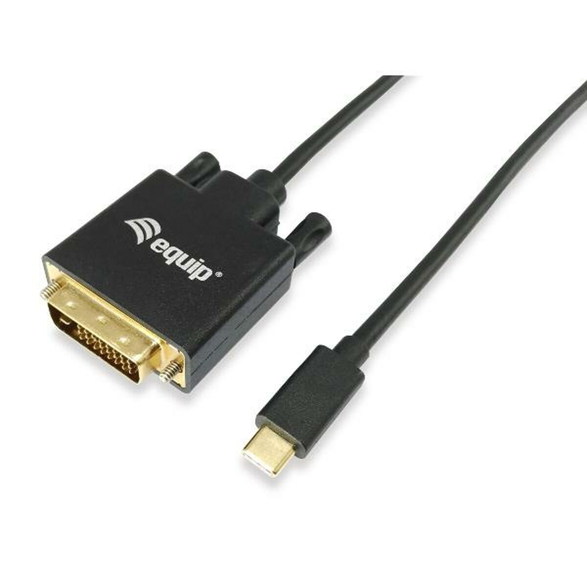 Adaptador USB C para DVI Equip 133468 Preto 1,8 m