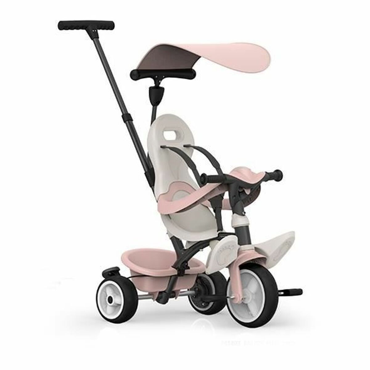 Triciclo Smoby Paseo para bebés Cor de Rosa