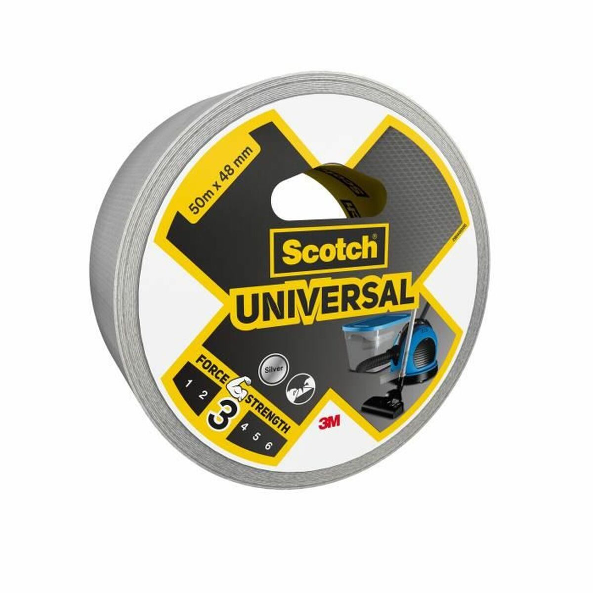 Fita americana Scotch Cinzento 50 m x 48 mm (6 Unidades)