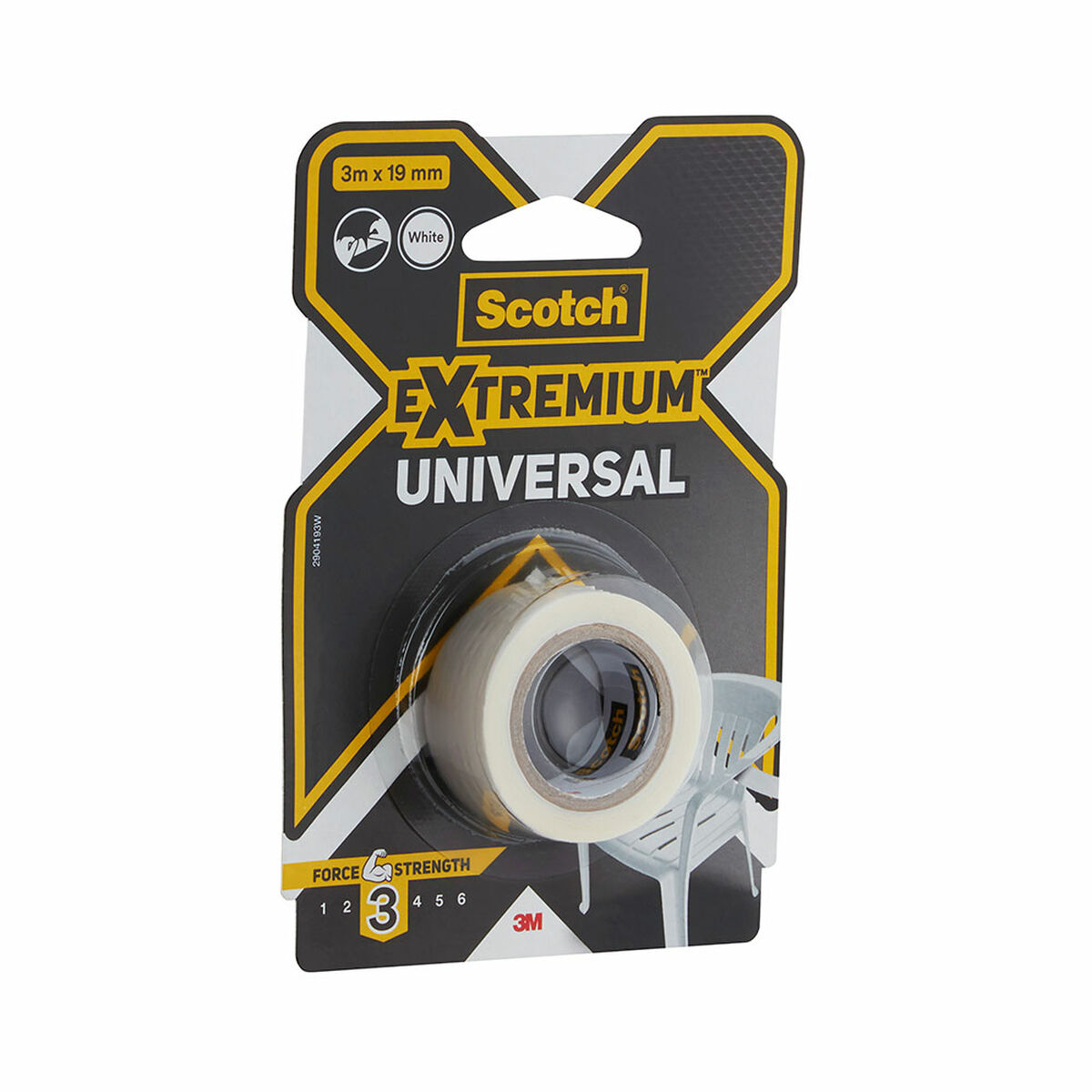 Fita americana Scotch extremium 3 universal Branco 3 m x 19 mm