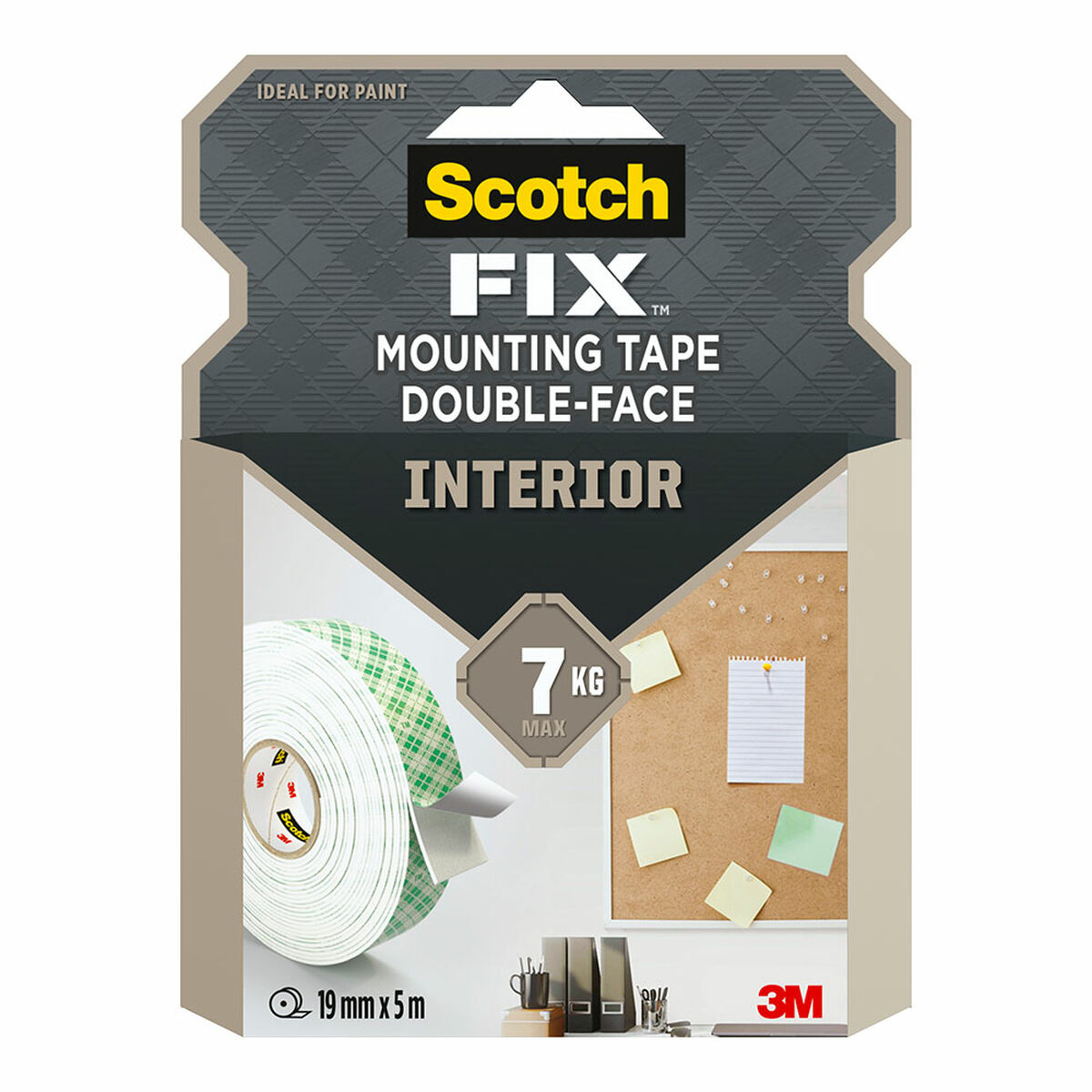 Fita de Dupla Face Scotch 19 mm x 5 m Branco