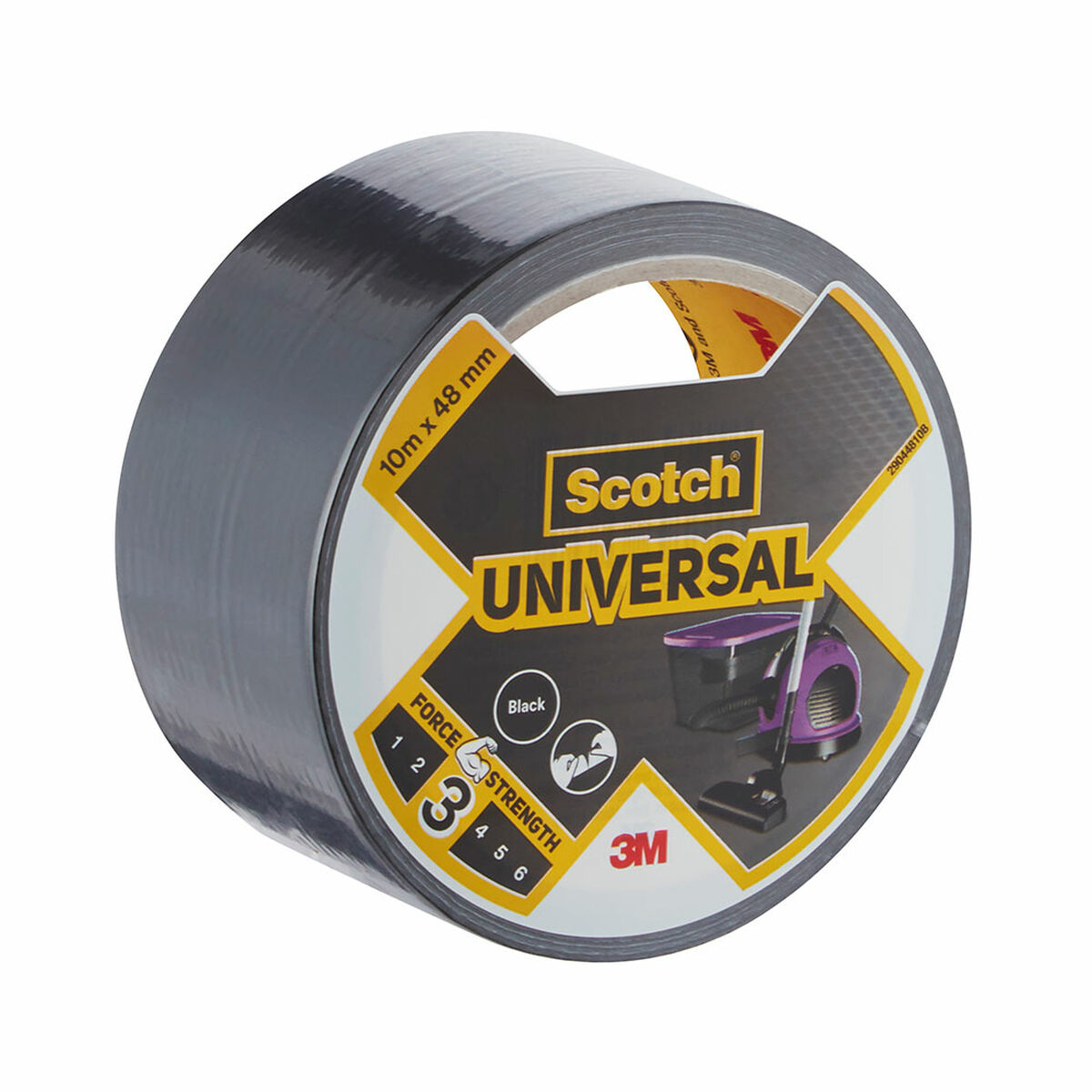 Fita americana Scotch Preto 10 m x 48 mm