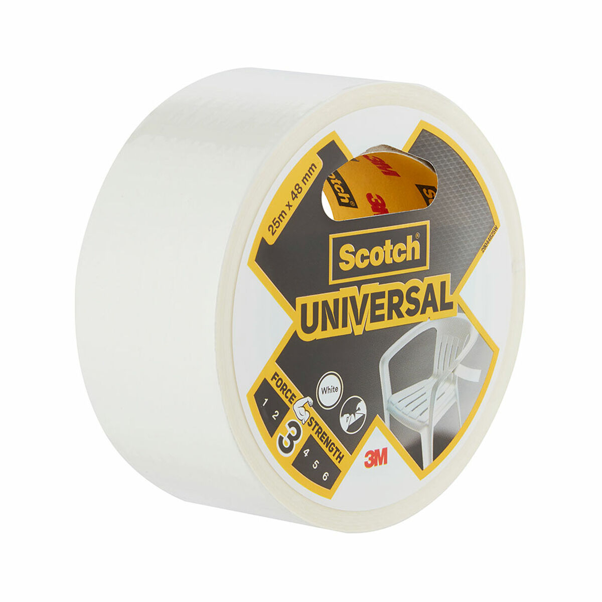 Fita americana Scotch Branco 25 m x 48 mm