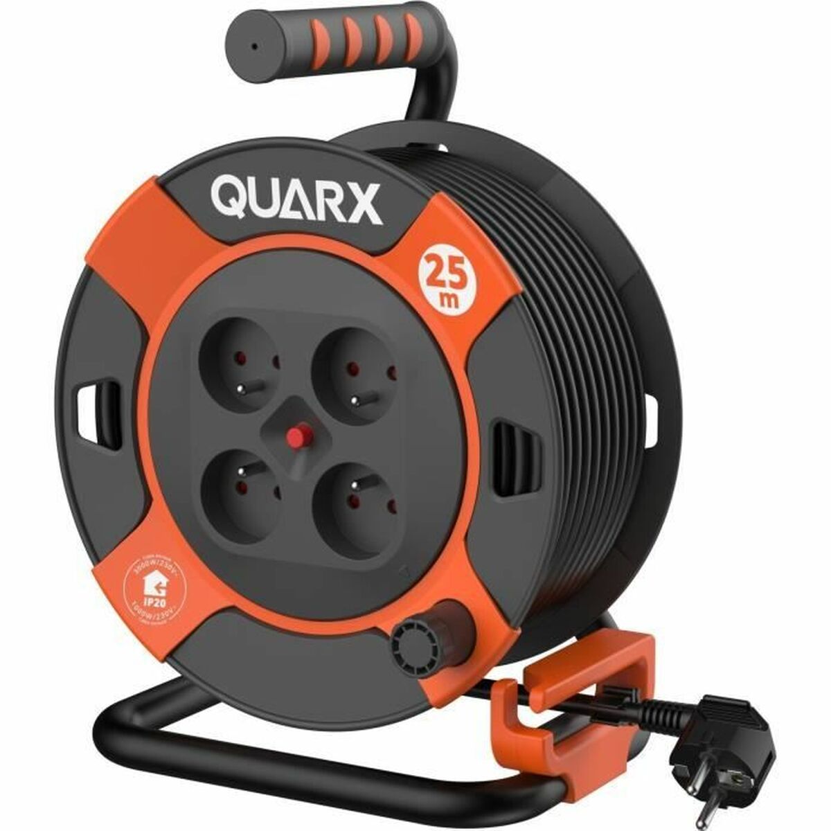 Cabo alongador QUARX H05VV-F Preto 25 m