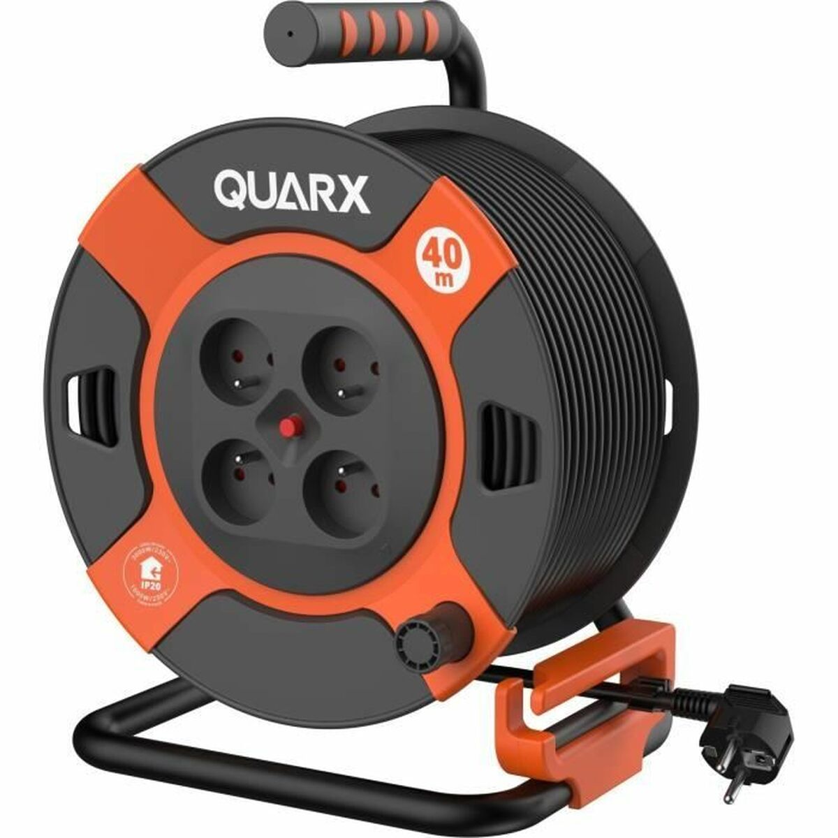 Cabo alongador QUARX H07RN-F Preto 40 m