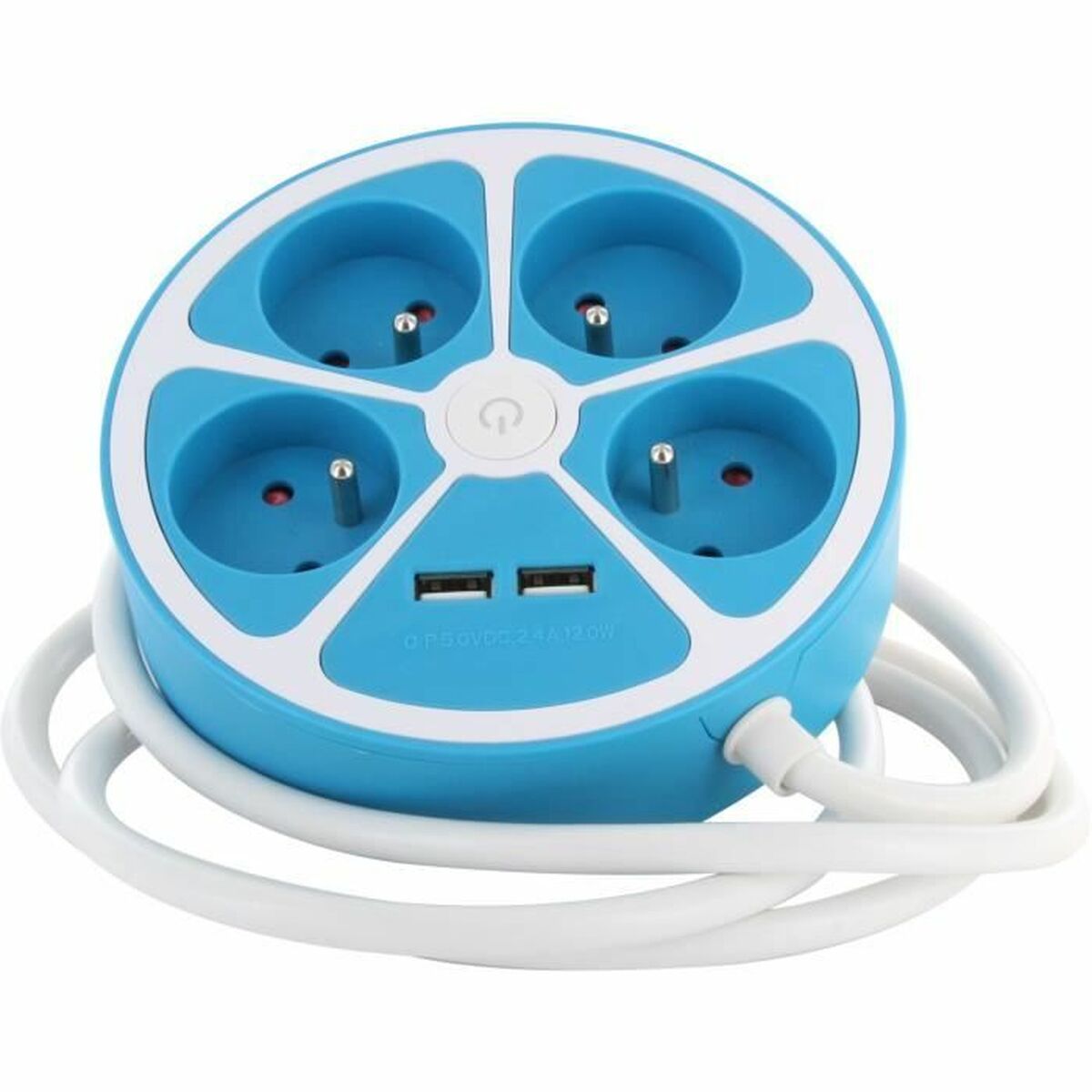 Extensão com 4 tomadas com interruptor Chacon 4X16 A 3680 W (1,5 m)