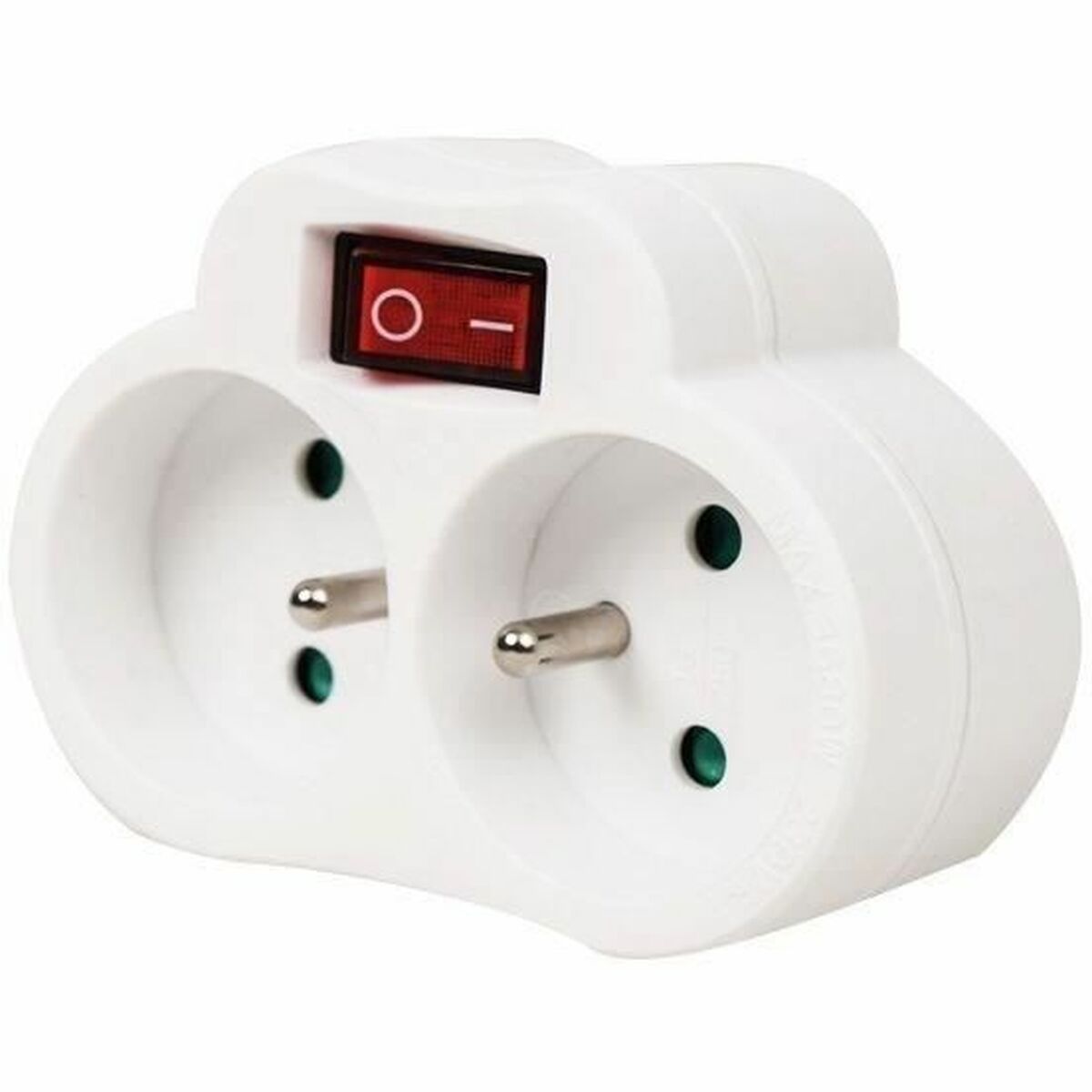 Extensão com 2 tomadas com interruptor GAO 3680 W