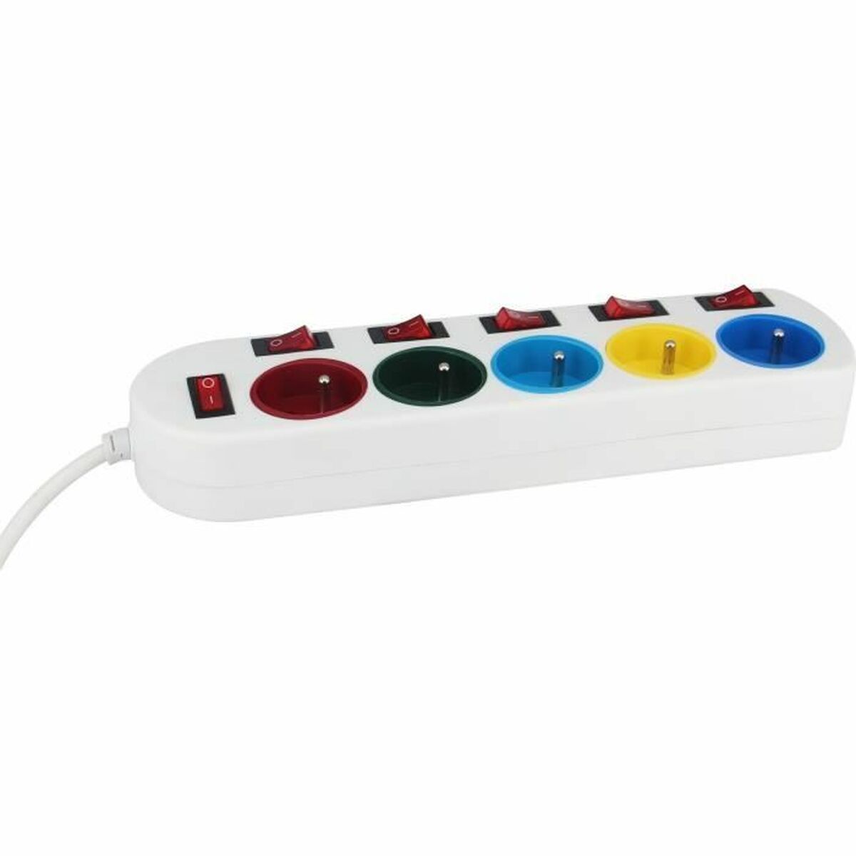 Extensão com 5 Tomadas com Interruptor GAO 3680 W