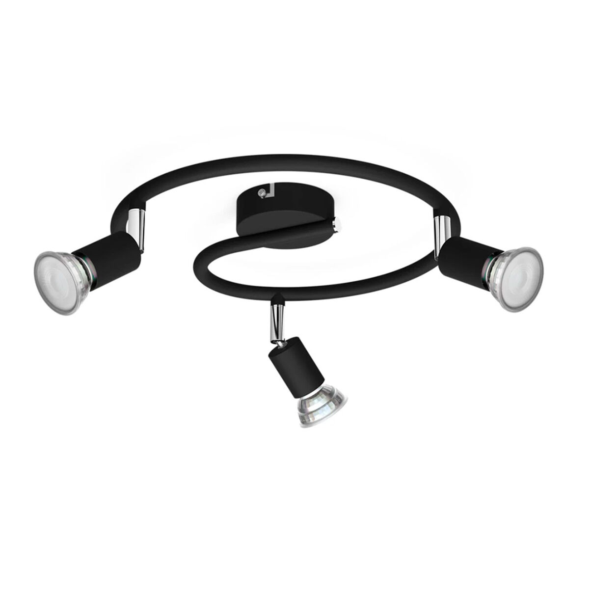 Foco Philips limbali Preto GU10 (3 Unidades)